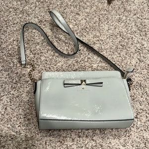 Kate Spade. Grey cross body purse.